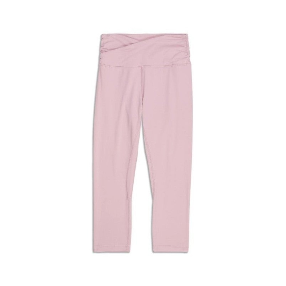 Lululemon‎ Align High-Rise Crop 21 Cross Waist Pink Leggings LW6BFKS Size 10